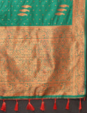 Vsaree Light Green Soft Silk Saree With Heavy Rich Pallu And Zari Weaving Work With Blouse