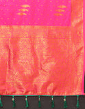 Vsaree Dark Pink Soft Silk Saree With Heavy Rich Pallu And Zari Weaving Work With Blouse