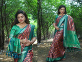 Designer Banarasi Leheriya Design Soft Silk Saree With Pure Golden Zari Border