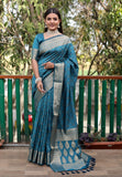 Bandhani Silk Saree with Bandhej Work Multi Color Silk Saree With Rich Zari Border & Tussal  By Vsaree