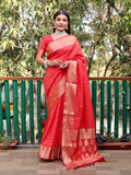 Bandhani Silk Saree with Bandhej Work Multi Color Silk Saree With Rich Zari Border & Tussal  By Vsaree