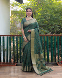 VSaree Multi Color Bandhej Patola Silk Saree For Woman Party Wear And Festival Saree