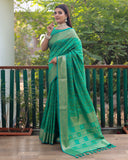 VSaree Multi Color Bandhej Patola Silk Saree For Woman Party Wear And Festival Saree