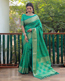 VSaree Multi Color Bandhej Patola Silk Saree For Woman Party Wear And Festival Saree