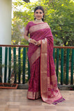 VSaree Multi Color Bandhej Patola Silk Saree For Woman Party Wear And Festival Saree