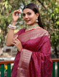 Bandhani Silk Saree with Bandhej Work Multi Color Silk Saree With Rich Zari Border & Tussal  By Vsaree