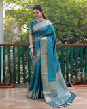 Multi Color Bandhej Patola Silk Saree Kanchi Borders And Contrast Zari Weaving Borders VSaree For Woman