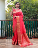 Multi Color Bandhej Patola Silk Saree Kanchi Borders And Contrast Zari Weaving Borders VSaree For Woman