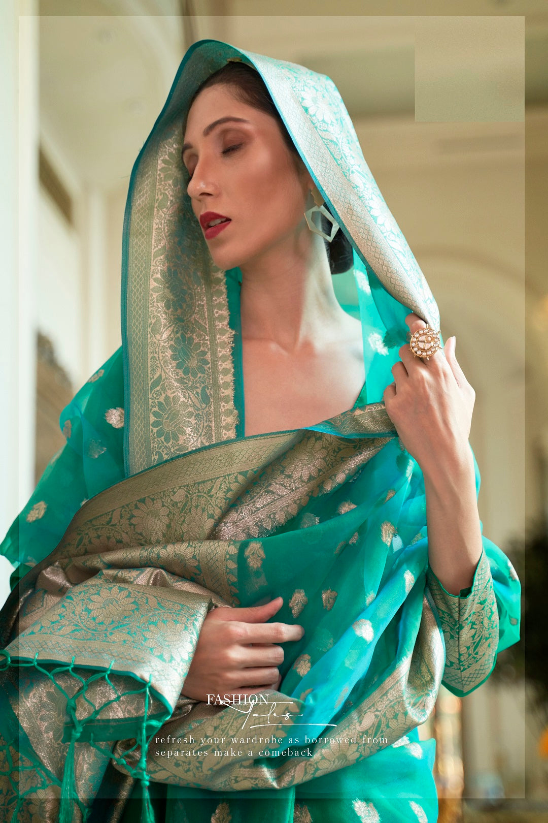 Buy Green Sarees for Women by ASHIYA FAB Online | Ajio.com