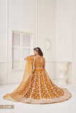 WOMEN'S BROWN BUTTERFLY NET WITH SEQUINS AND EMBROIDERY WORK LEHENGA CHOLI FOR PARTY WEAR