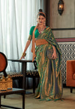 Kanchipuram Silk  Traditional  Copper Zari Weaving Border Saree With Designer Pallu And Zari Weaving Blouse