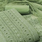 Zooara Green Color Georgette Function And Wedding Dress Matrials With Bottom And Dupatta