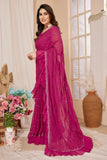 Vsaree Pink Benglory Pre-Stitched  Saree And Havy Rich Pallu With Blouse piece