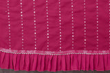 Vsaree Pink Benglory Pre-Stitched  Saree And Havy Rich Pallu With Blouse piece