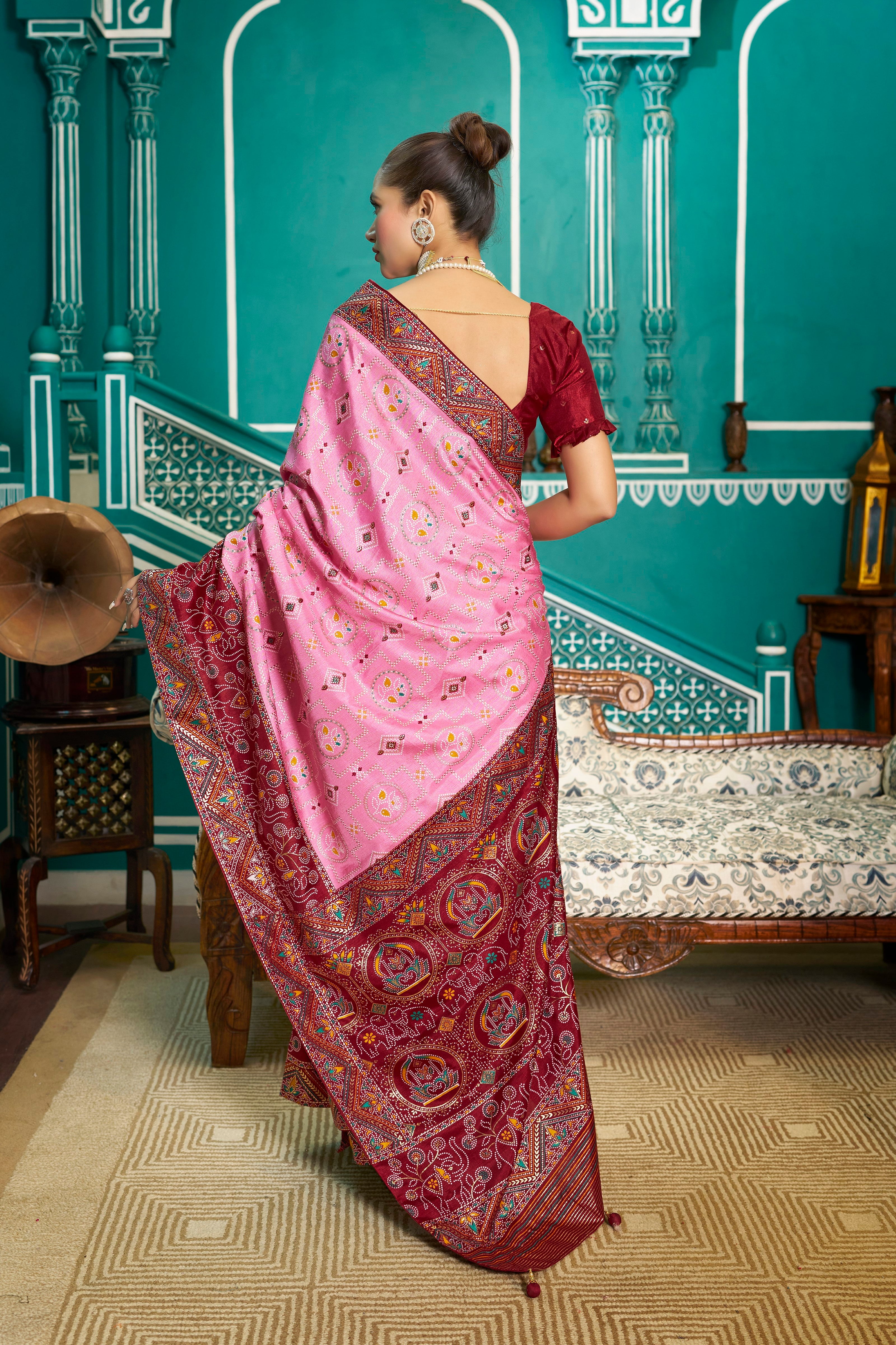 Vsaree Kanjivaram Soft Silk Saree With Zari Weaving Borders And Heavy Rich Pallu