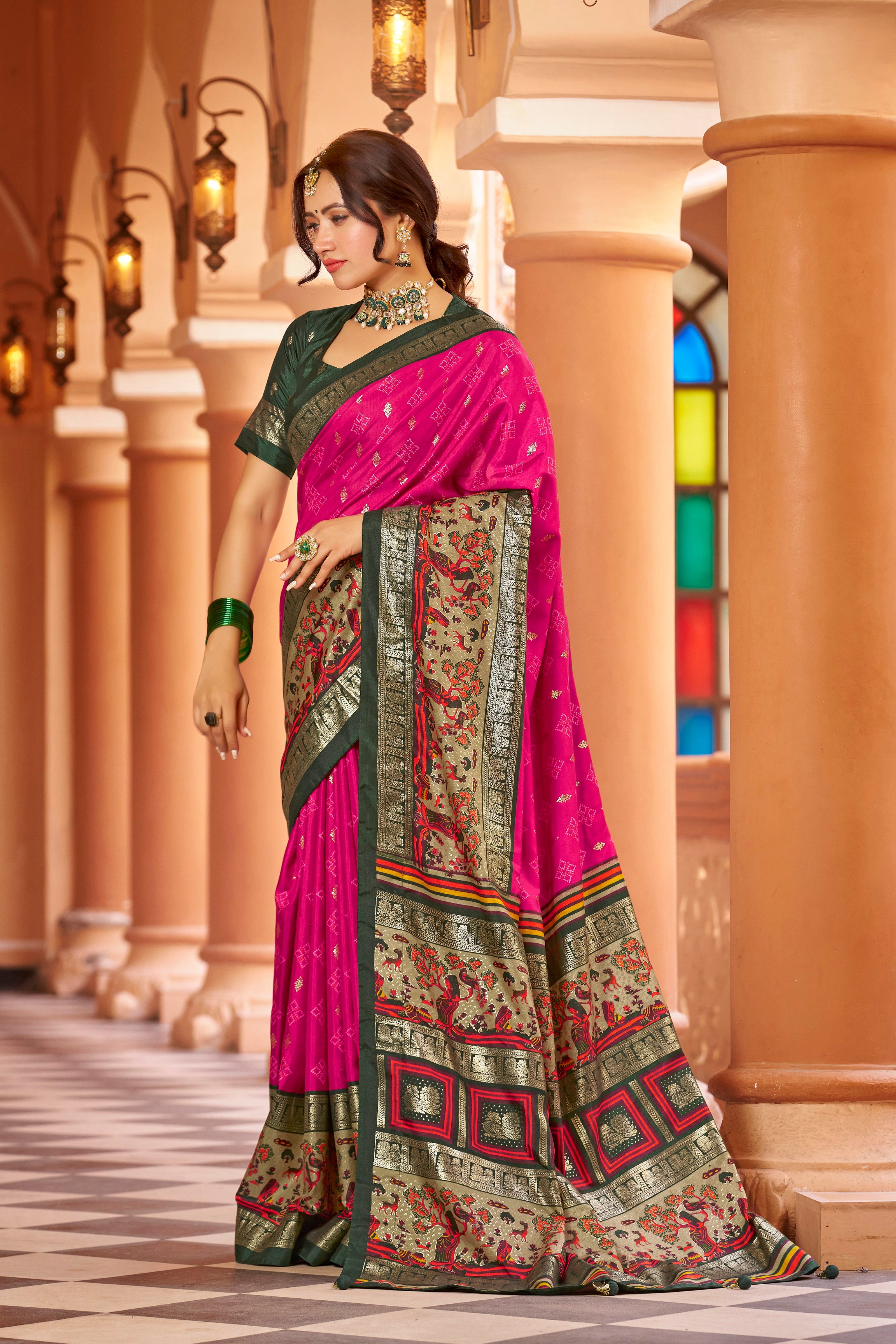 Vsaree Kanjivaram Soft Silk Saree With Zari Weaving Borders And Heavy Rich Pallu