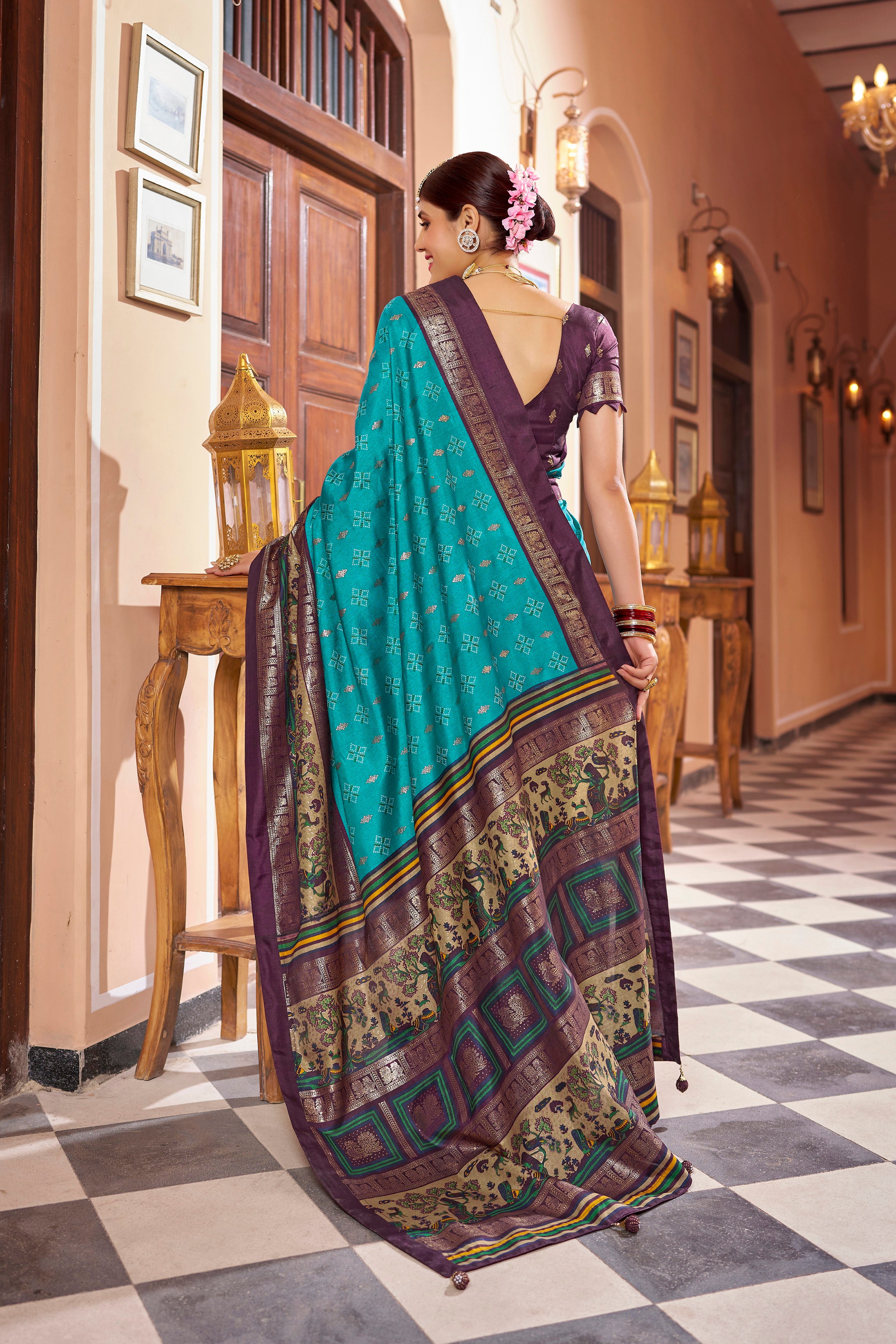 Vsaree Kanjivaram Soft Silk Saree With Zari Weaving Borders And Heavy Rich Pallu