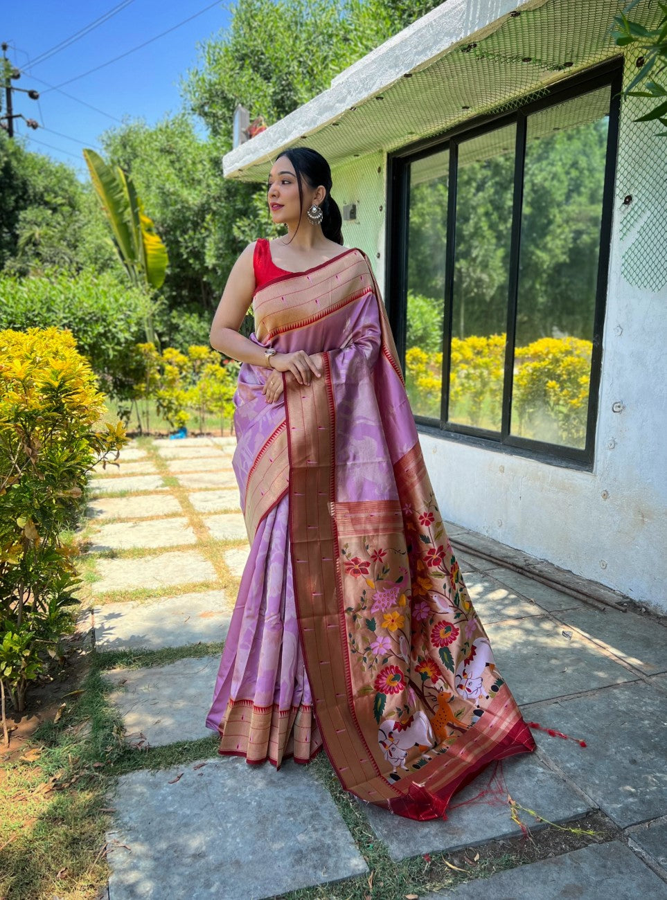 Vsaree Printed Design Soft Silk Saree With Rich Designer Pallu And Blouse