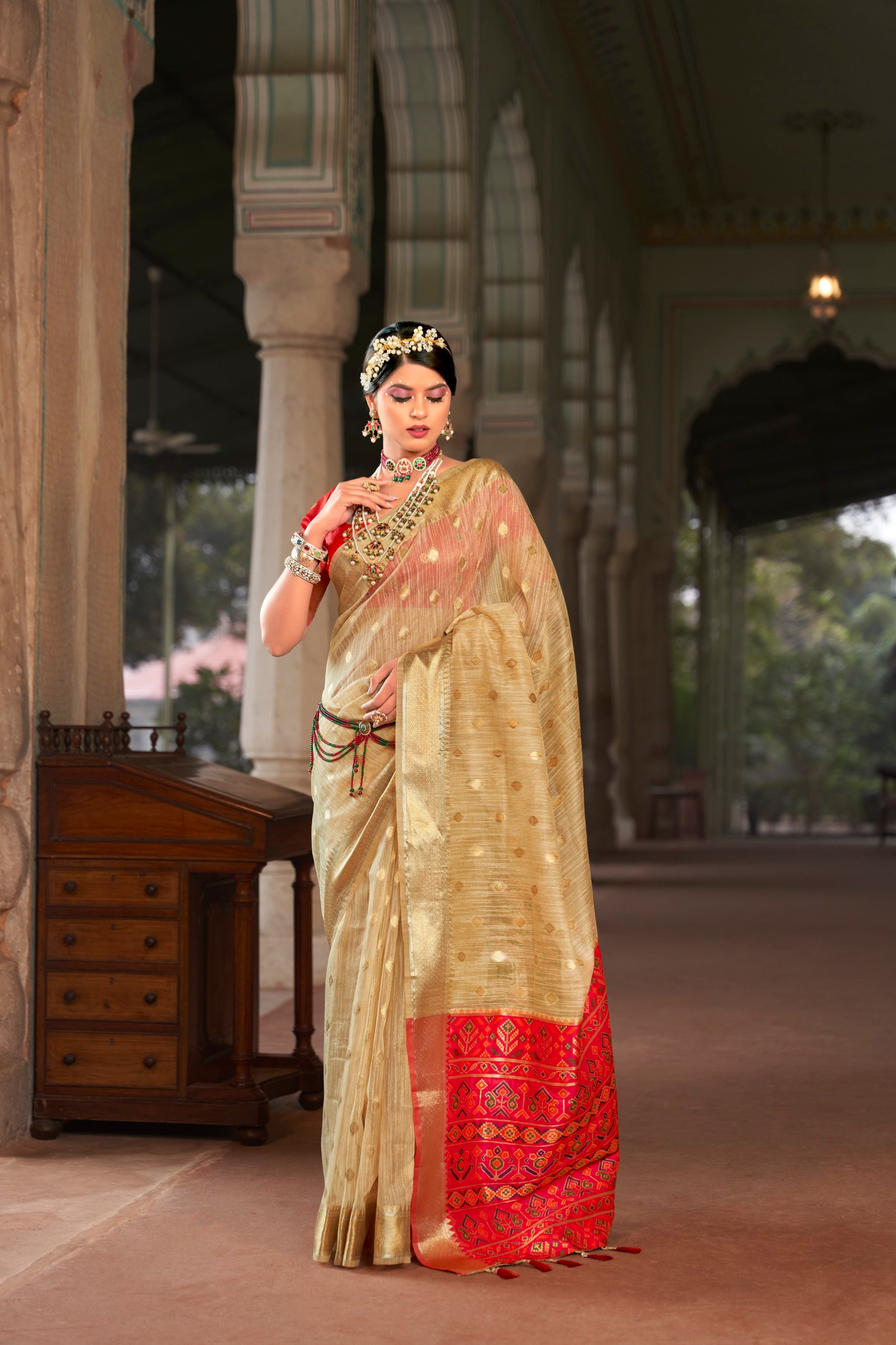 Vsaree Printed Design Soft Silk Saree With Rich Designer Pallu And Blouse