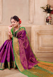 Designer Banarasi Leheriya Design Soft Silk Saree With Pure Golden Zari Border