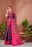 Vsaree Designer Banarasi Silk Saree With Having Rich Pallu And Blouse