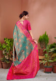 Vsaree Designer Banarasi Silk Saree With Having Rich Pallu And Blouse