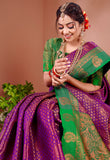 Vsaree Designer Banarasi Silk Saree With Having Rich Pallu And Blouse