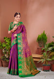 Vsaree Designer Banarasi Silk Saree With Having Rich Pallu And Blouse