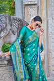 Vsaree Designer Banarasi Silk Saree With Having Rich Pallu And Blouse