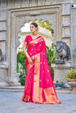 Vsaree Designer Banarasi Silk Saree With Having Rich Pallu And Blouse