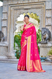 Vsaree Designer Banarasi Silk Saree With Having Rich Pallu And Blouse