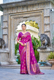 Vsaree Designer Banarasi Silk Saree With Having Rich Pallu And Blouse