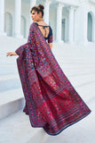 Vsaree Designer Pashmina Silk Saree With Having Rich Pallu And Blouse