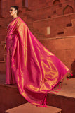 Designer Banarasi Silk Golden Border With Banarasi Design Saree And Blouse