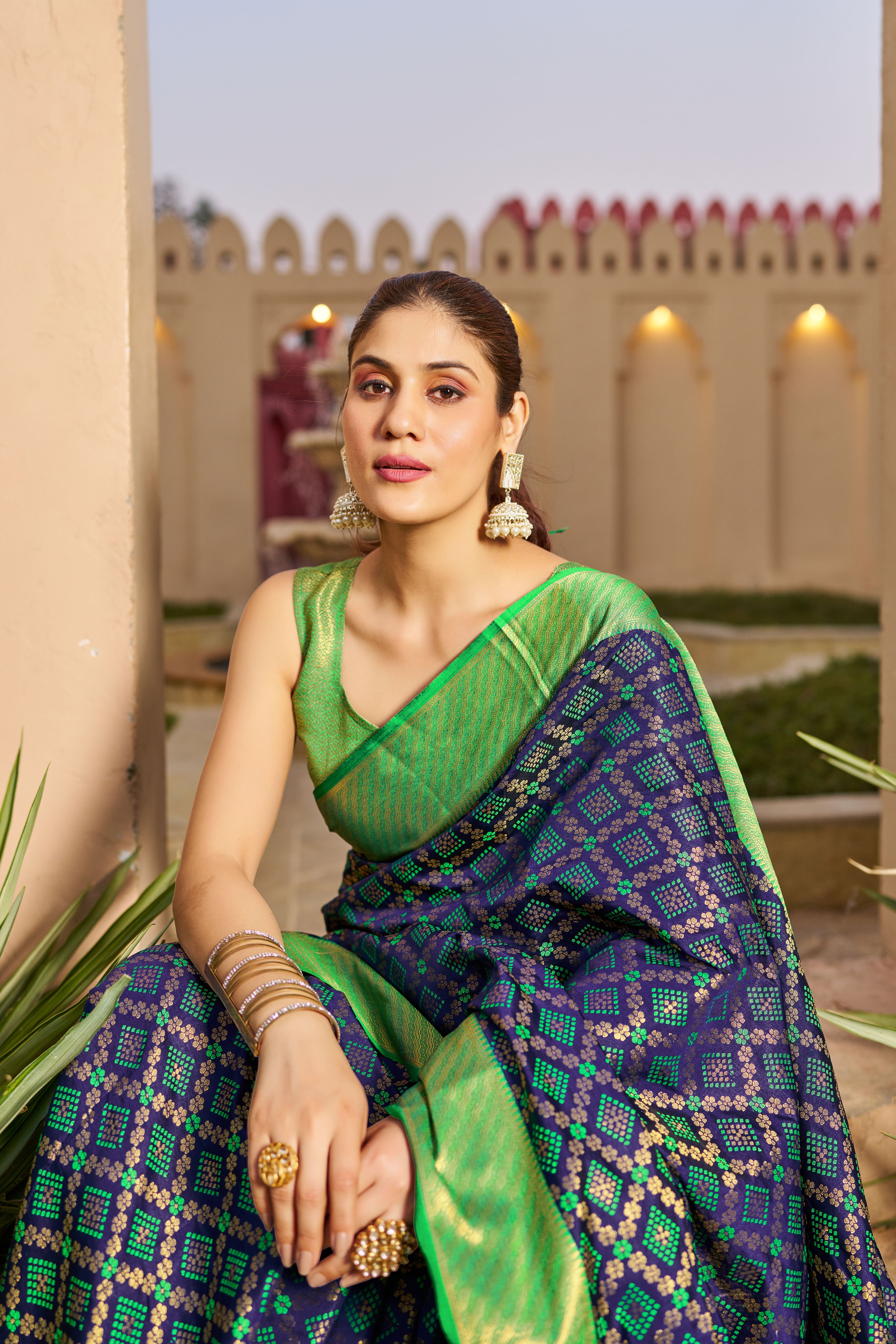 Vsaree Patola Soft Silk Saree And Zari Weaving With Rich Pallu Saree And Blouse