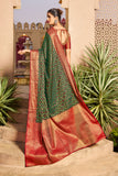 Vsaree Patola Soft Silk Saree And Zari Weaving With Rich Pallu Saree And Blouse