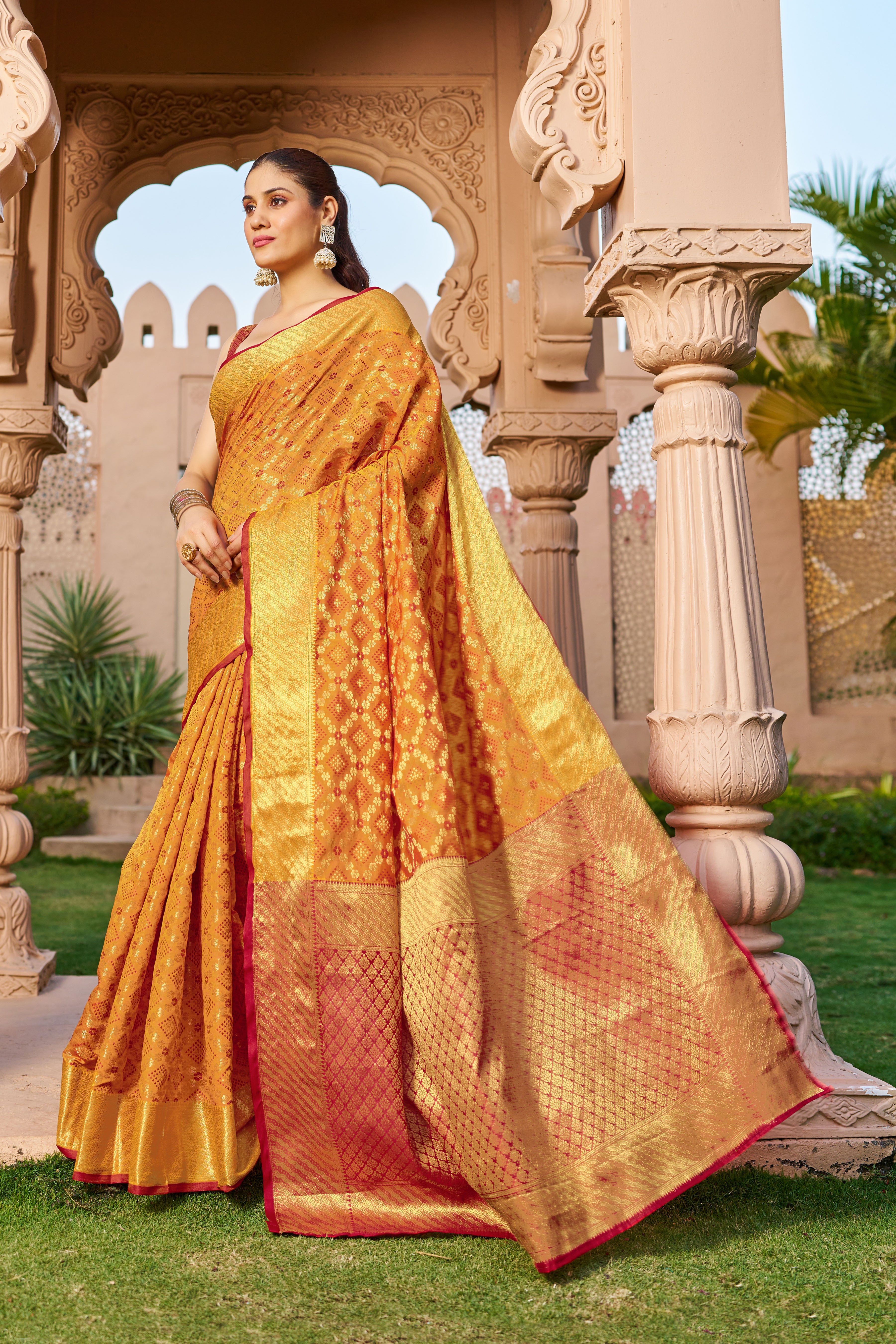 Vsaree Patola Soft Silk Saree And Zari Weaving With Rich Pallu Saree And Blouse