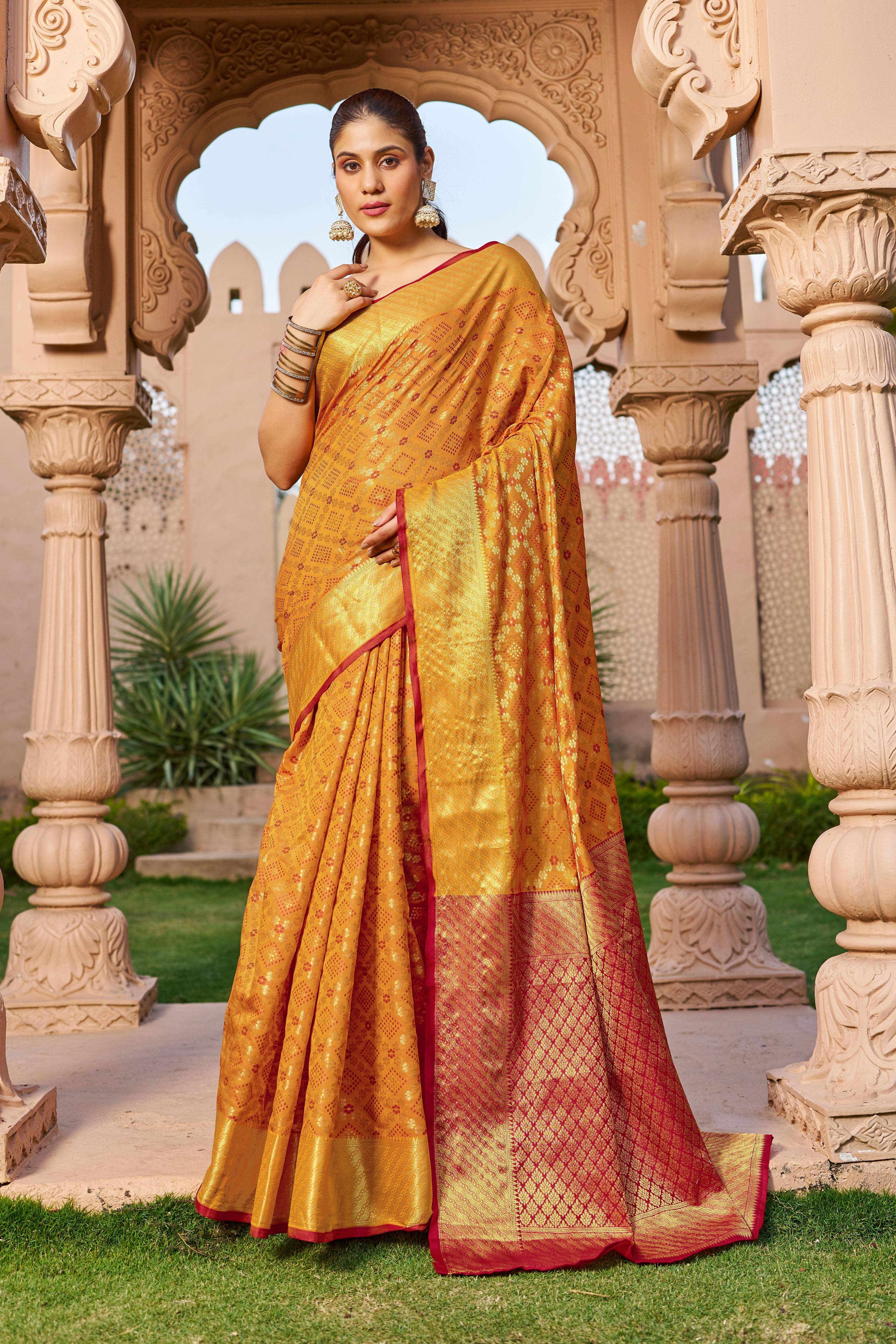 Vsaree Patola Soft Silk Saree And Zari Weaving With Rich Pallu Saree And Blouse