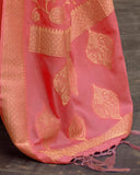 Vsaree Red Banarasi Silk Golden Border And Zari Weaving Work With Banarasi Design Saree And Blouse