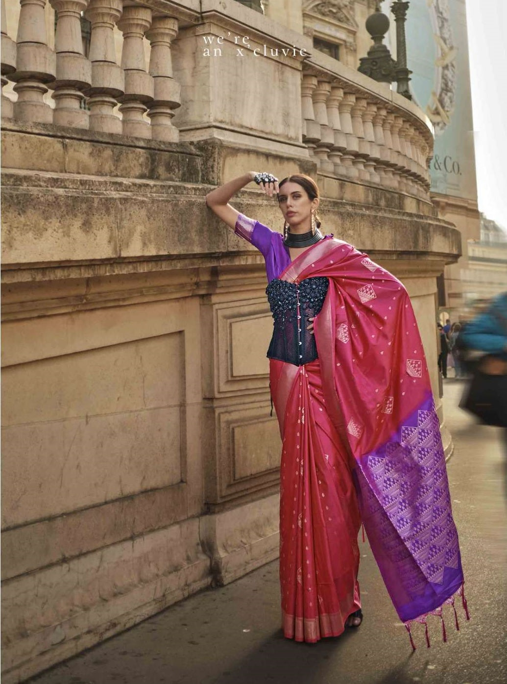 Vsaree Maroon Banarasi Silk Zari Weaving Work With Banarasi Design Saree And Blouse