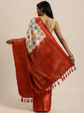 Vsaree Off White Kanjivaram Silk And Zari weaving Saree With Designer Border And Blouse