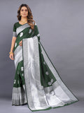 Vsaree Green Kanjivaram Silk And Zari weaving Saree With Designer Border And Blouse