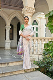 Vsaree Wine Muga Silk Saree With Unique Floral Weaving Pattern With Pichwai Type Weaving Pallu With Blouse