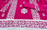 Zooara Pink Color Chanderi Function And Wedding Dress Matrials With Bottom And Dupatta