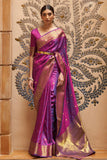 Designer Banarasi Soft Kalandi Silk Saree With Blouse And Heavy Rich Pallu