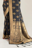 Vsaree Black Designer Art Silk Saree With Having Rich Pallu And Blouse