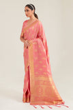 Vsaree Pink Designer Art Silk Saree With Having Rich Pallu And Blouse