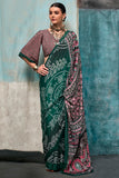 Vsaree Green Banarasi Silk Designer Saree With Banarasi Border And Blouse