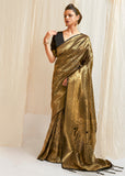 Vsaree Black Designer Banarasi Silk Saree With Having Rich Pallu And Blouse