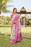 Vsaree Kanjivaram Soft Silk Zari Weaving Border And Woven Pallu Saree With Blouse For Women